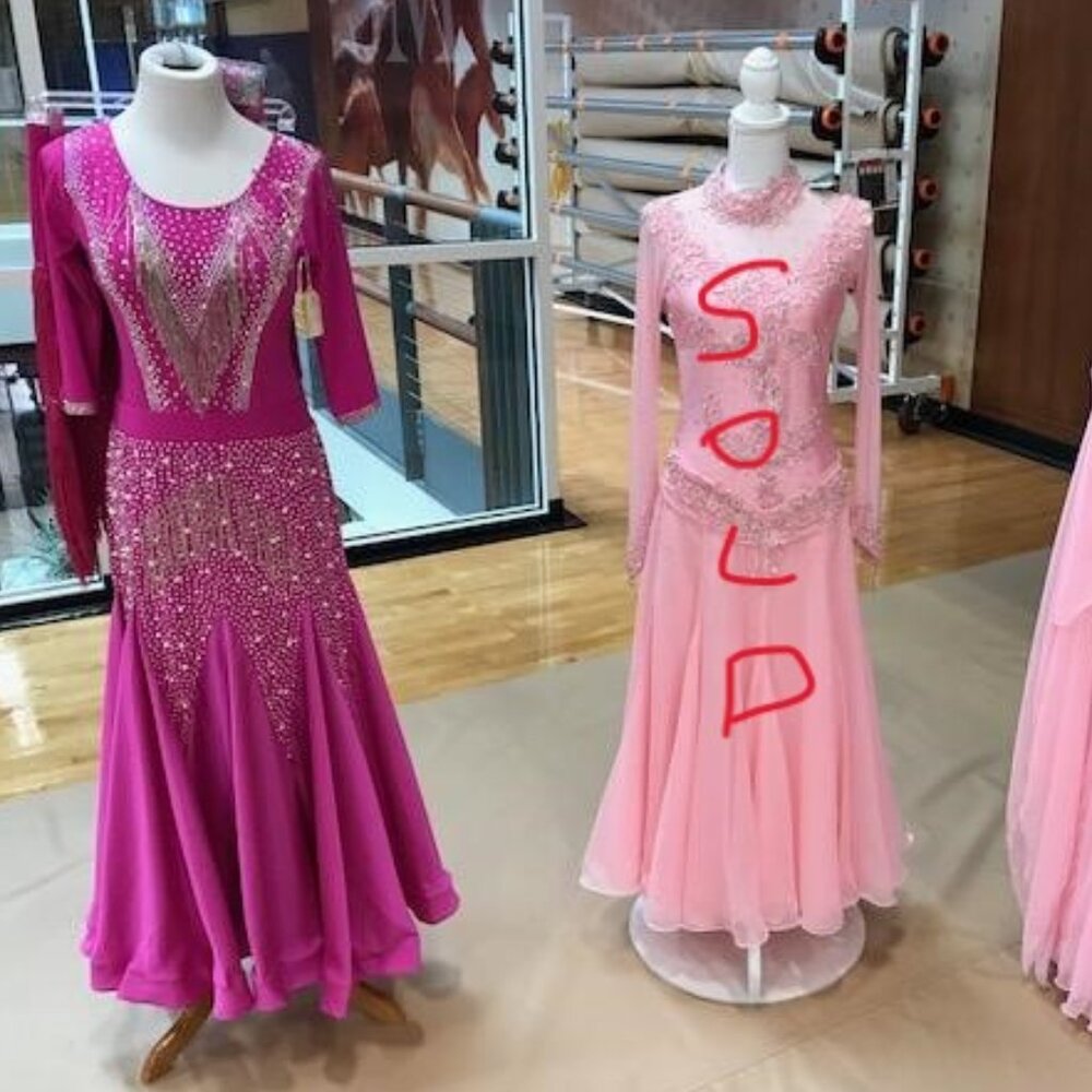 Magenta  3 in 1 dance costume Latin and Smooth